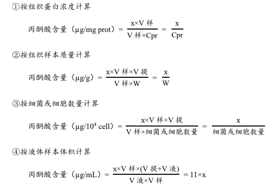 丙酮酸含量检测试剂盒说明书图3